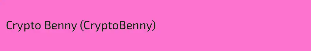 Crypto Benny (CryptoBenny)